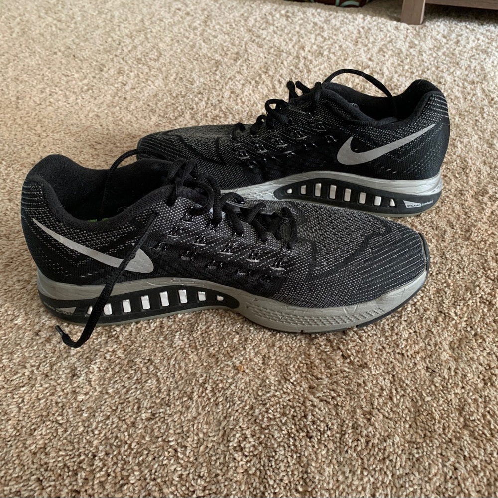 Nike Zoom Structure 18 Flash, Men's Running Shoes, 683934 001, Size 10.5, Black